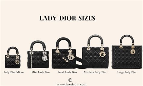 dior micro lady|lady dior small size.